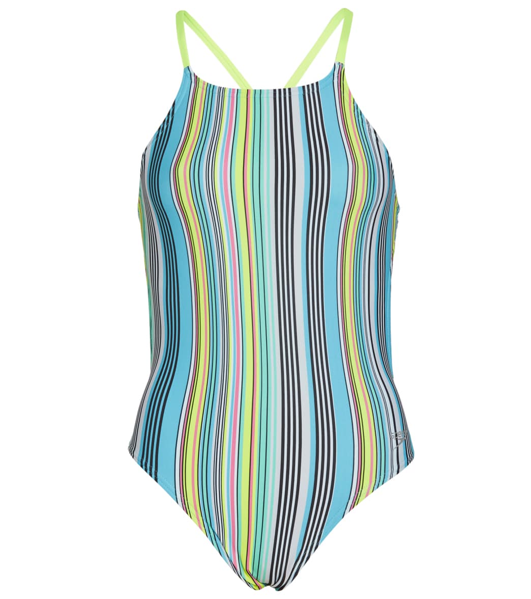 Teen Girl One-piece Swimsuit With Multicolore Stripe | atelier-yuwa.ciao.jp