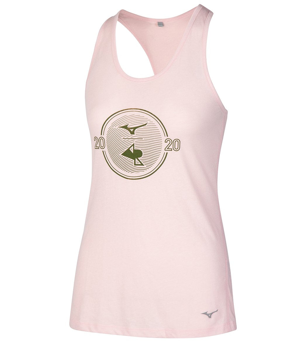 Mizuno Women's April Ross Vision Graphic Tank - Crystal Rose Large - Swimoutlet.com