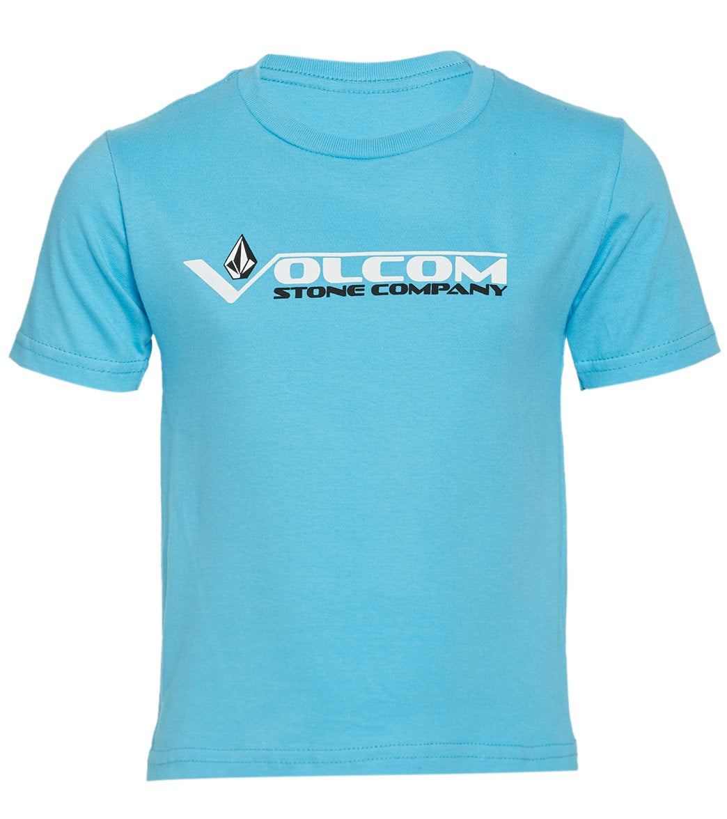 Volcom Boys' Vee Stone Short Sleeve Shirt - Aqua 2T Cotton - Swimoutlet.com