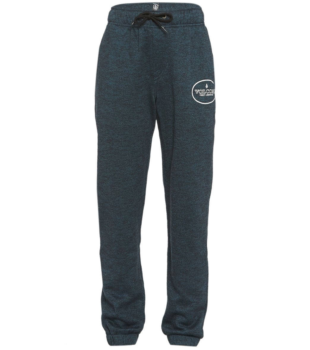 Volcom Boys' Brea Relaxed Fleece Pants Big Kid - Rincon Blue Medium Cotton/Polyester - Swimoutlet.com