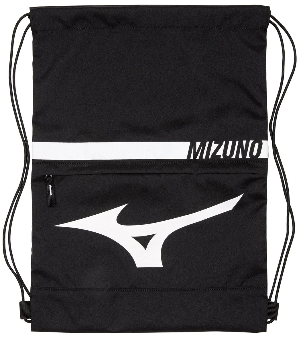 Mizuno Runbird X Drawstring Backpack - Black - Swimoutlet.com