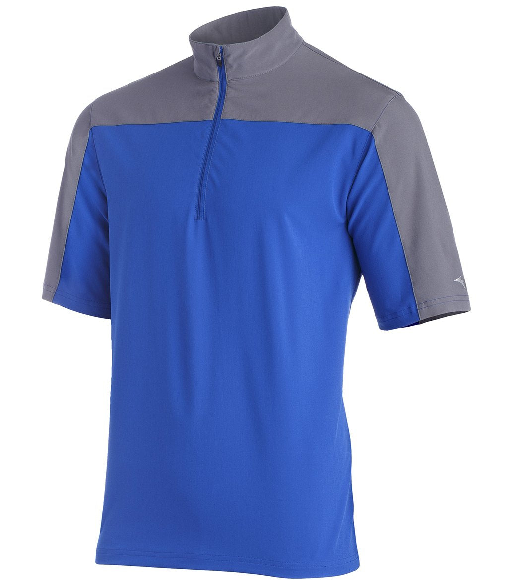 Mizuno Men's Comp Short Sleeve Batting Jacket - Royal-Grey Large Royal/Grey - Swimoutlet.com