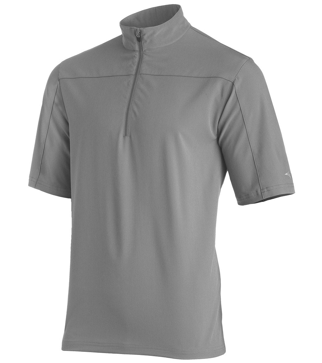 Mizuno Men's Comp Short Sleeve Batting Jacket - Grey Large - Swimoutlet.com