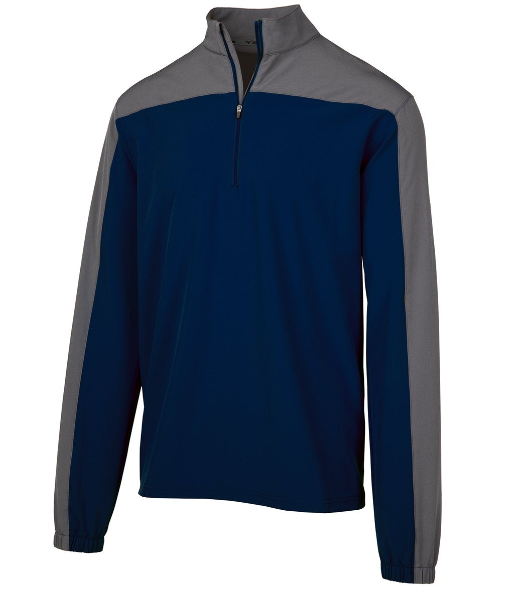 Mizuno Men's Comp Long Sleeve Batting Jacket - Navy-Shade Large Navy/Shade - Swimoutlet.com