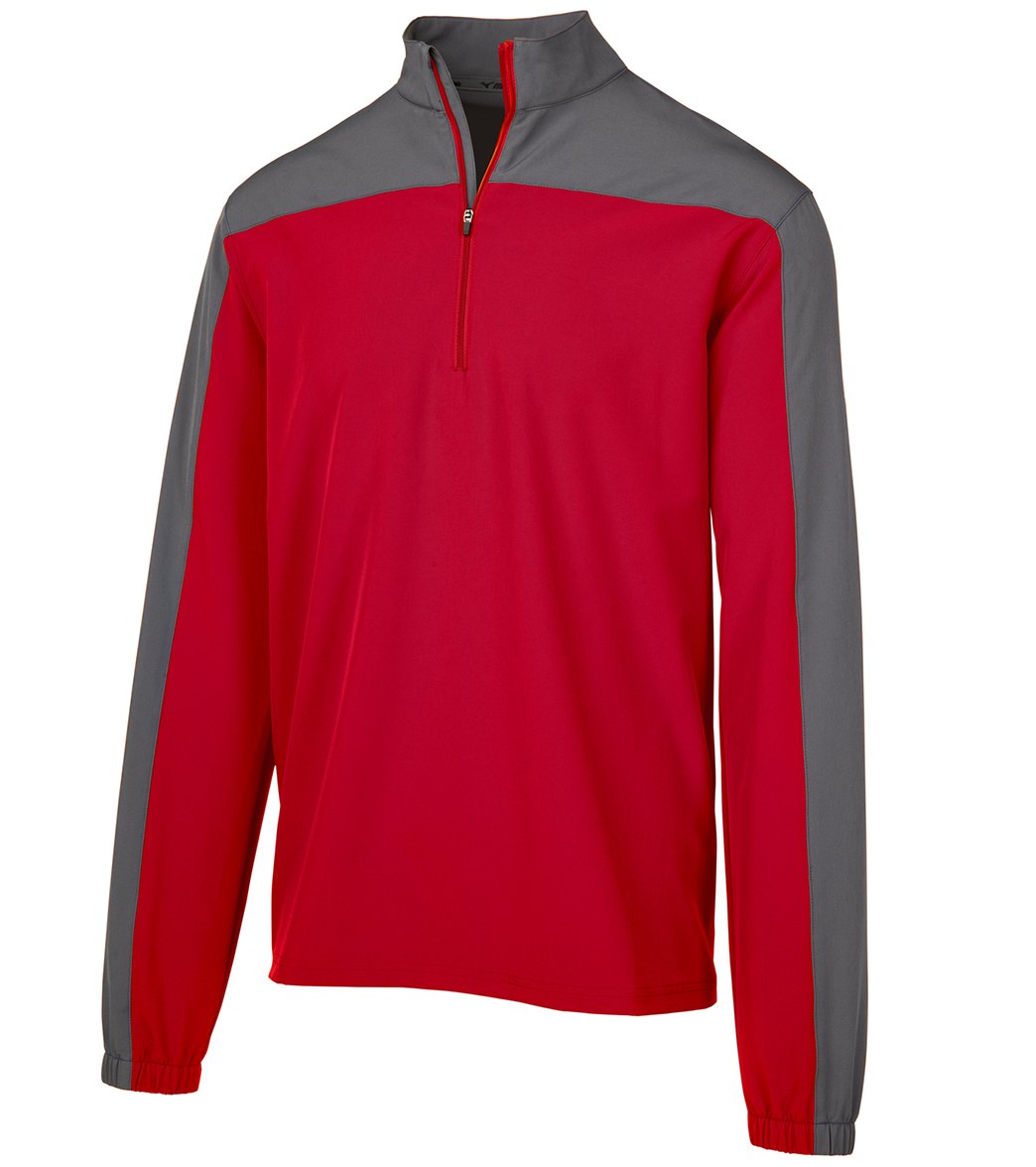 Mizuno Men's Comp Long Sleeve Batting Jacket - Red-Shade Large Red/Shade - Swimoutlet.com