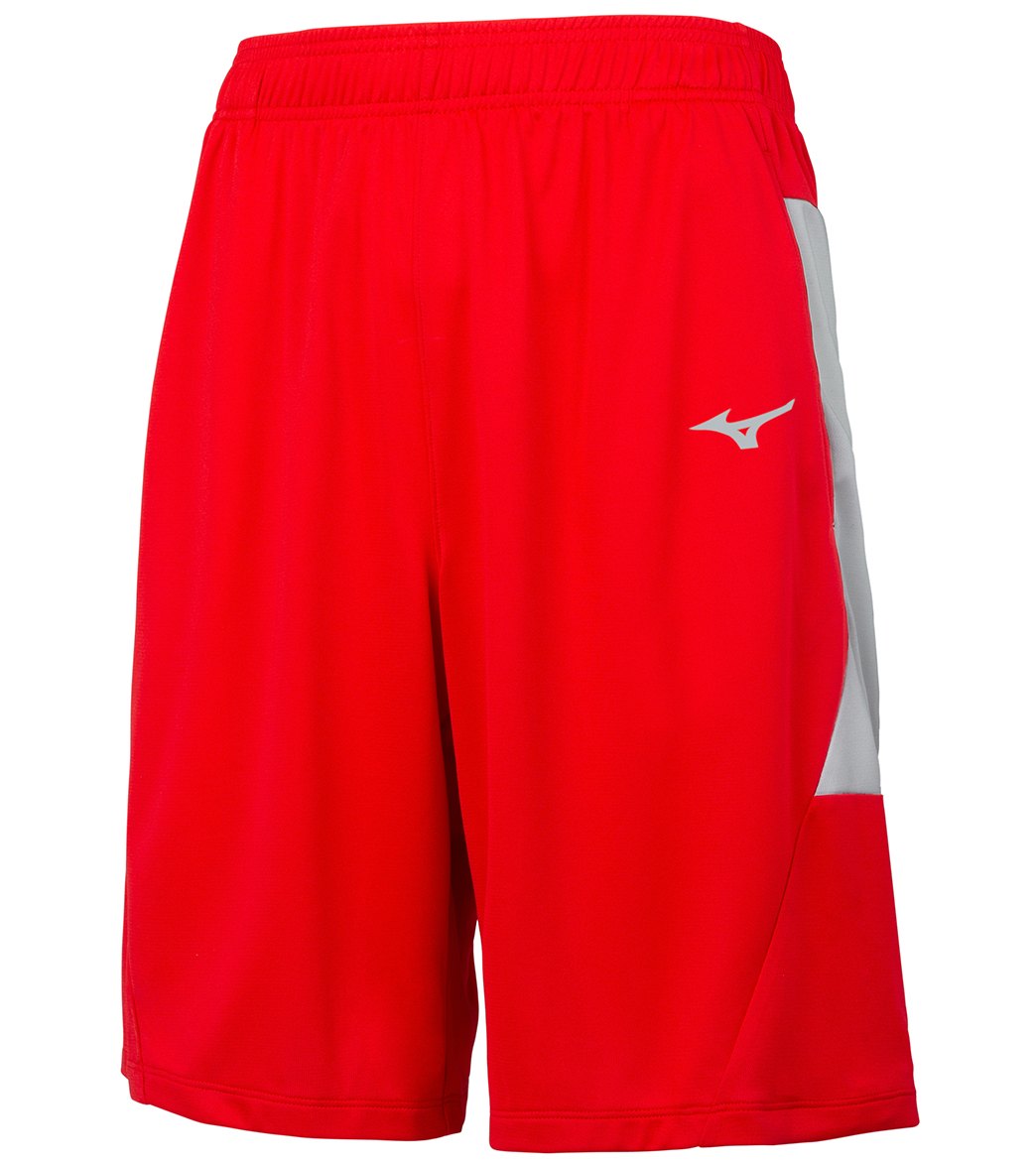 Mizuno Men's Aerolite Short - Red-Charcoal-Shadow Large Red/Charcoal/Shadow - Swimoutlet.com