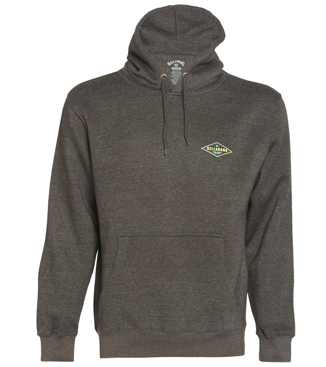 Billabong Men's Surf Supply Fleece Pullover - Charcoal Large Cotton/Polyester - Swimoutlet.com