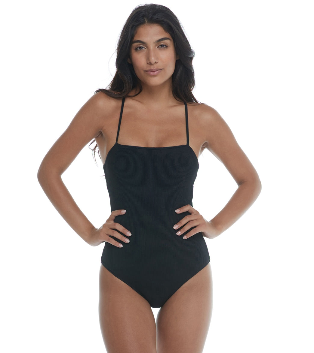 Body Glove Women's Ibiza Gigi One Piece Swimsuit - Black Large Polyamide/Spandex - Swimoutlet.com