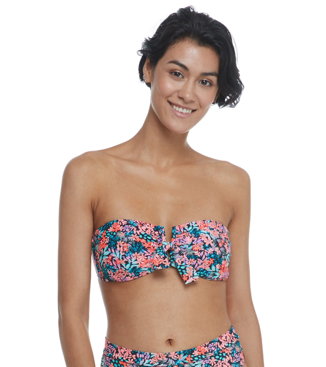 Body Glove Women's Amy Eleanor Bikini Top - Black/Multi Large - Swimoutlet.com