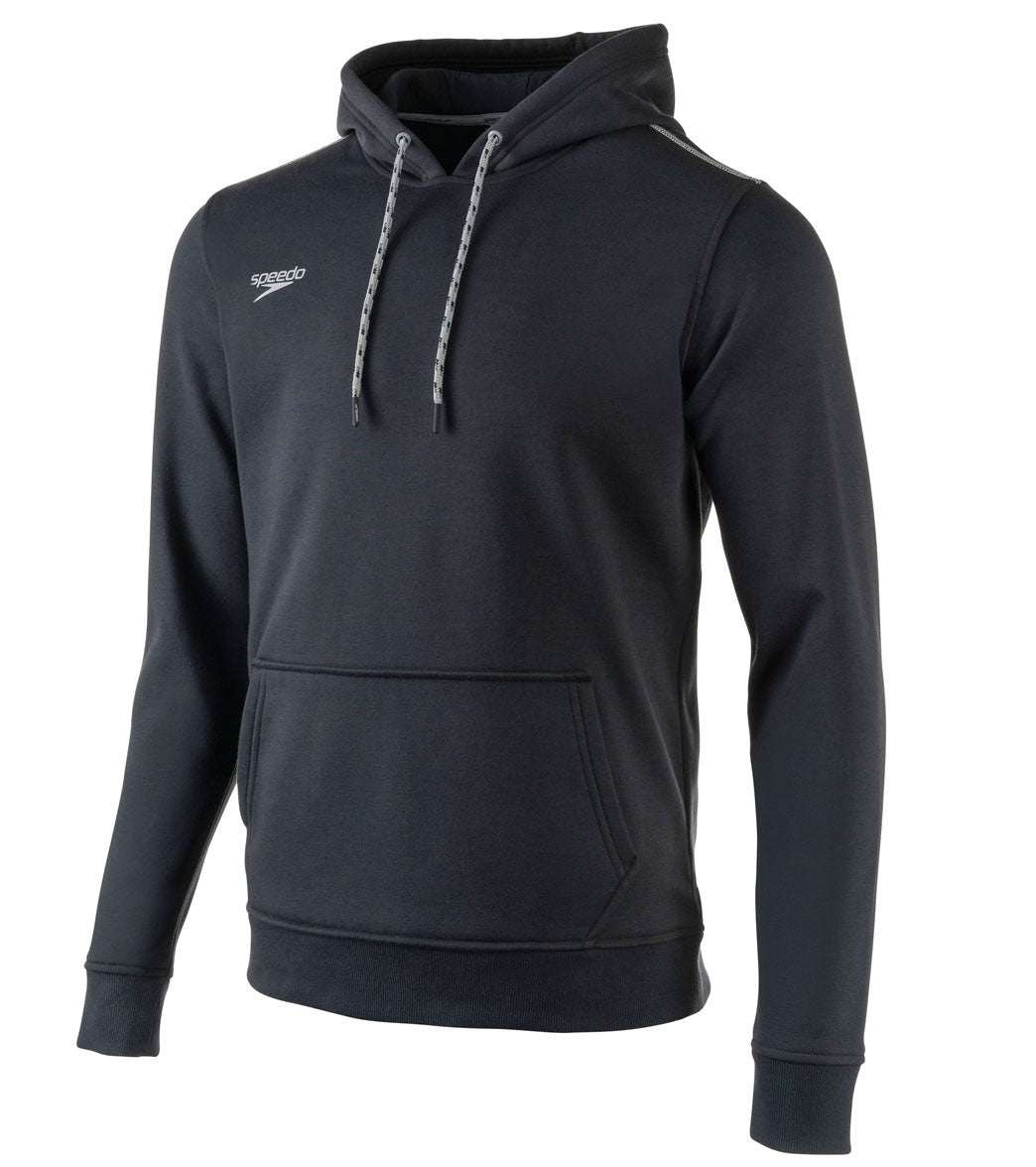 Speedo Men's Long Sleeve Hooded Sweatshirt - Black 2Xl Cotton/Polyester - Swimoutlet.com