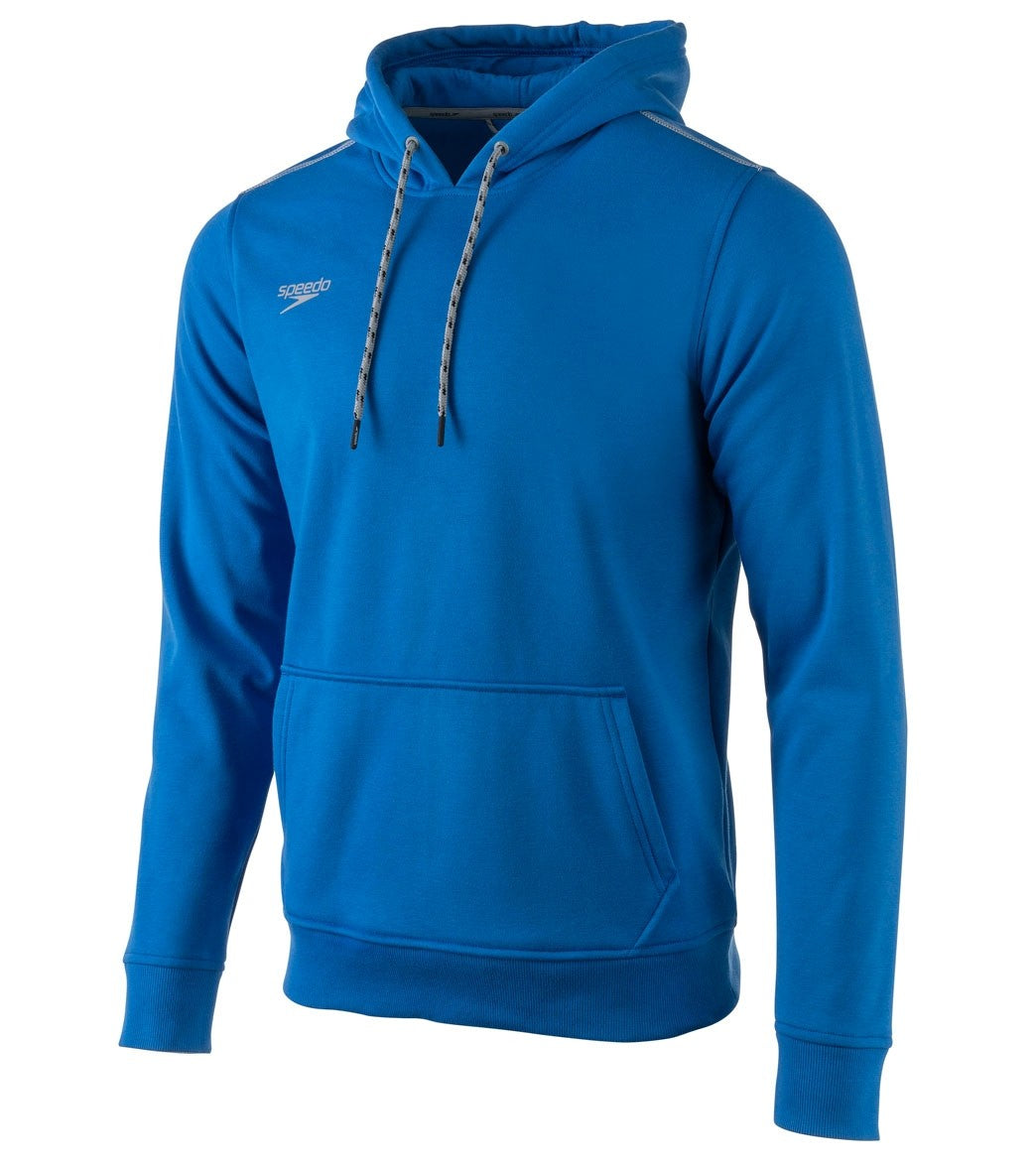 Speedo Men's Long Sleeve Hooded Sweatshirt - Blue 2Xl Cotton/Polyester - Swimoutlet.com