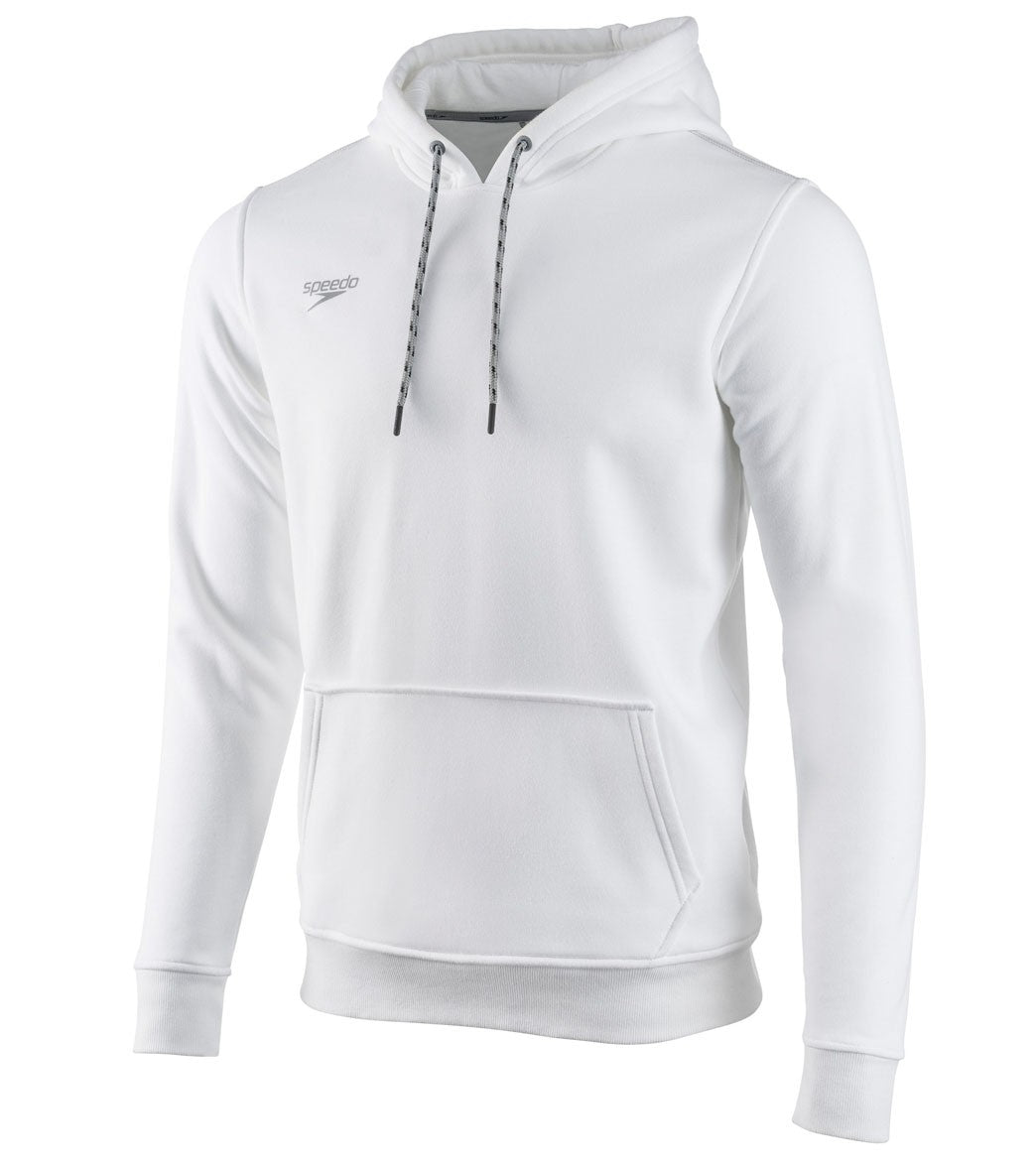 Speedo Men's Long Sleeve Hooded Sweatshirt - White 2Xl Cotton/Polyester - Swimoutlet.com