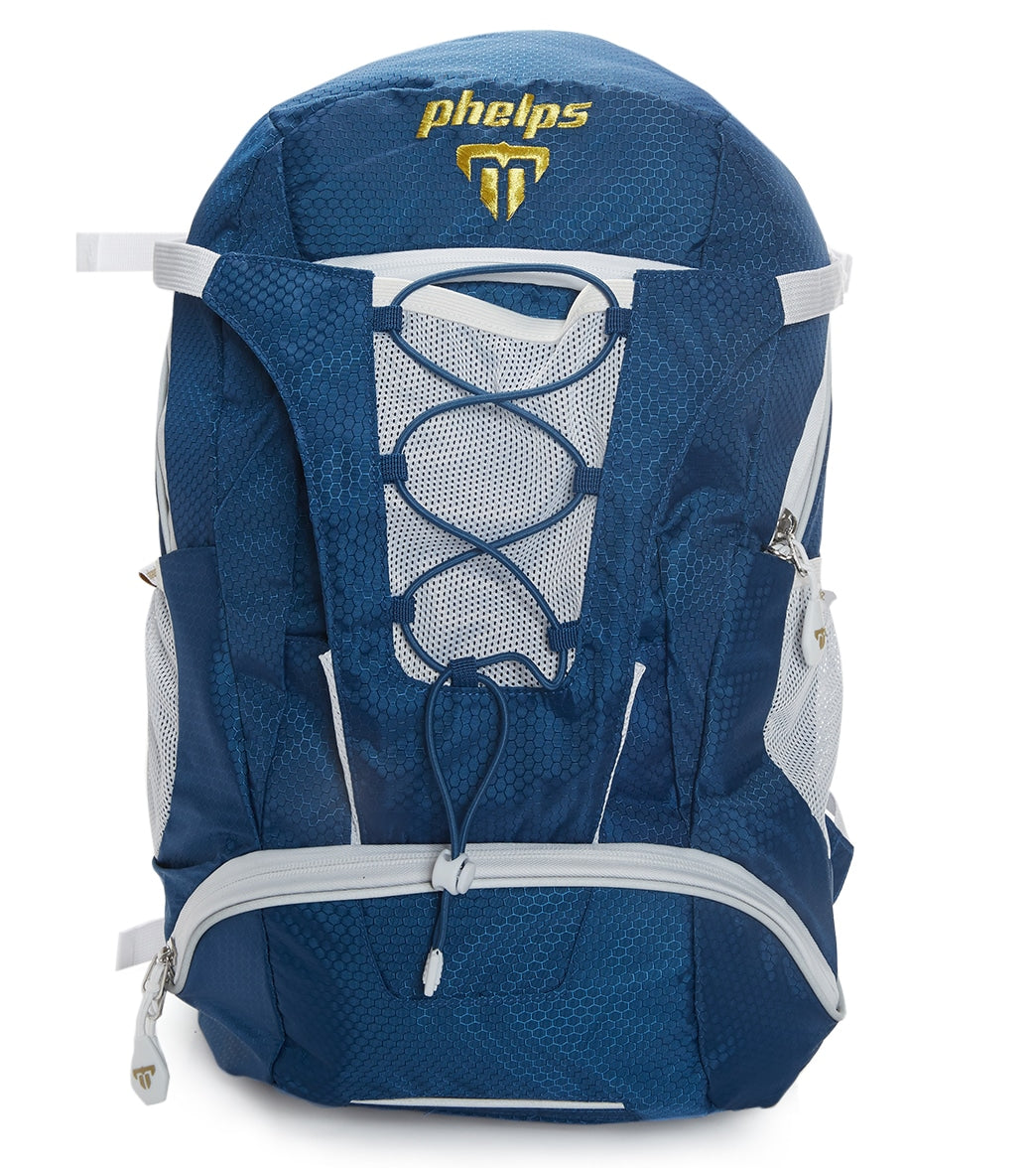 Phelps Team Backpack - Navy/White Os - Swimoutlet.com