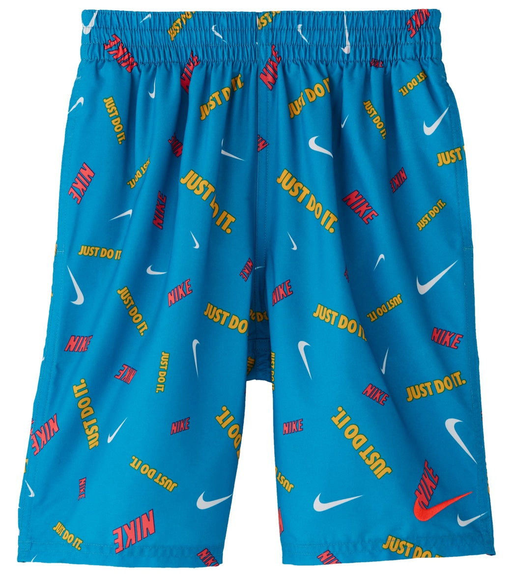 Nike Boys' 17 Confetti Volley Short Big Kid - Laser Blue Large Polyester - Swimoutlet.com