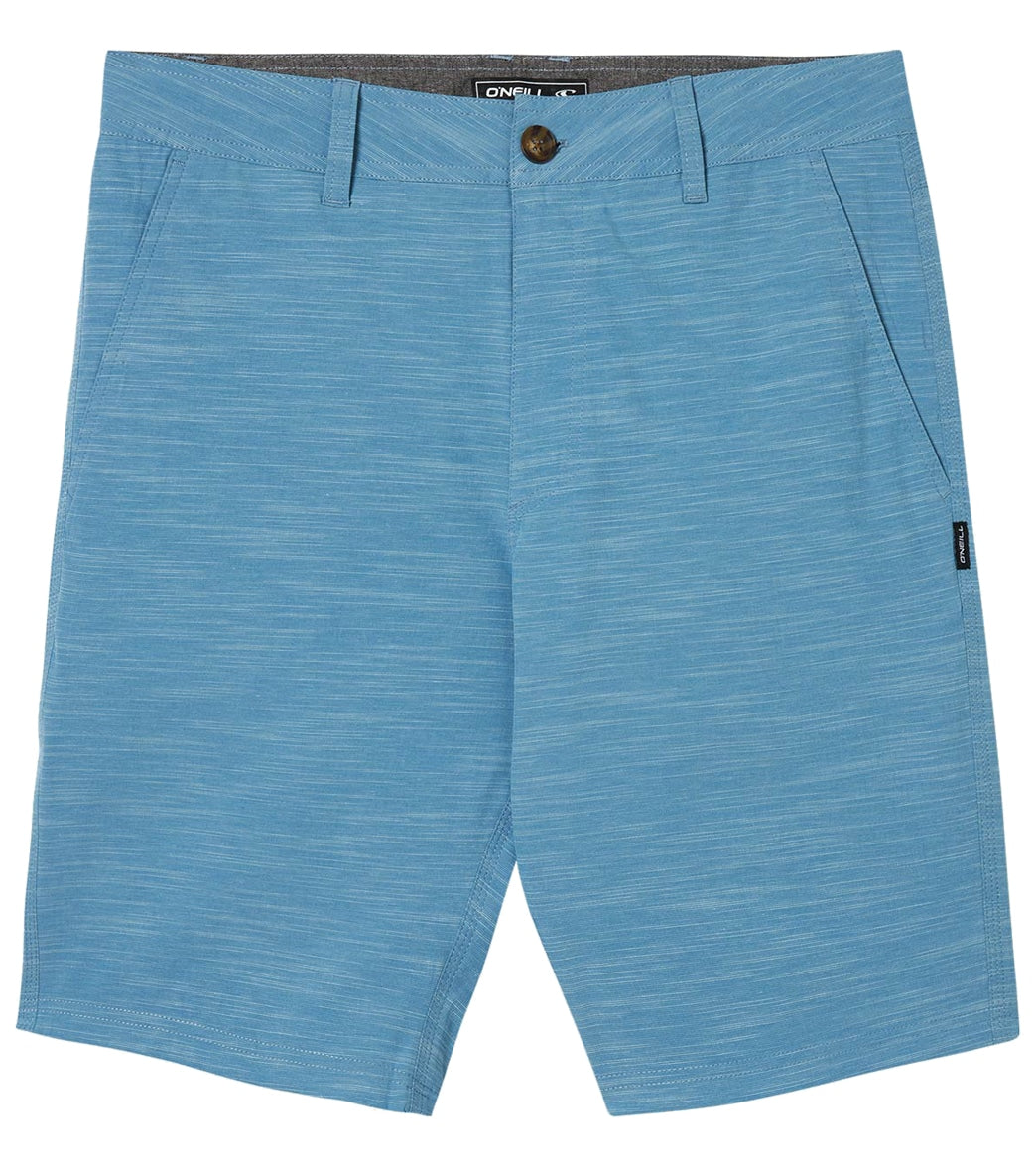 O'neill Men's 20 Locked Slub Hybrid Short - Blue Shadow 28 Cotton/Polyester - Swimoutlet.com