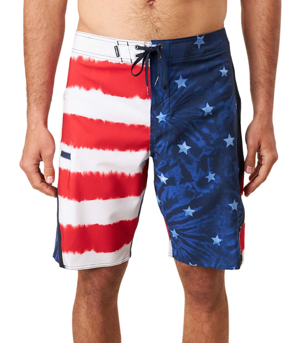 O'neill Men's 20 Superfreak Patriot Board Short - Red White Blue 28 - Swimoutlet.com