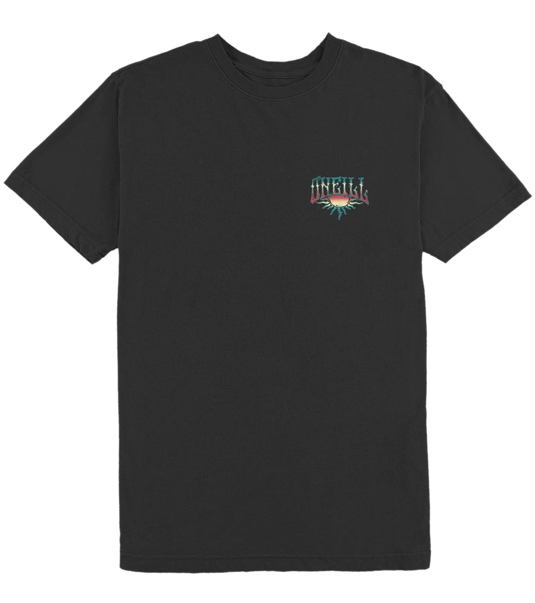 O'neill Men's Santa Cruz Short Sleeve Shirt - Dark Charcoal Medium - Swimoutlet.com