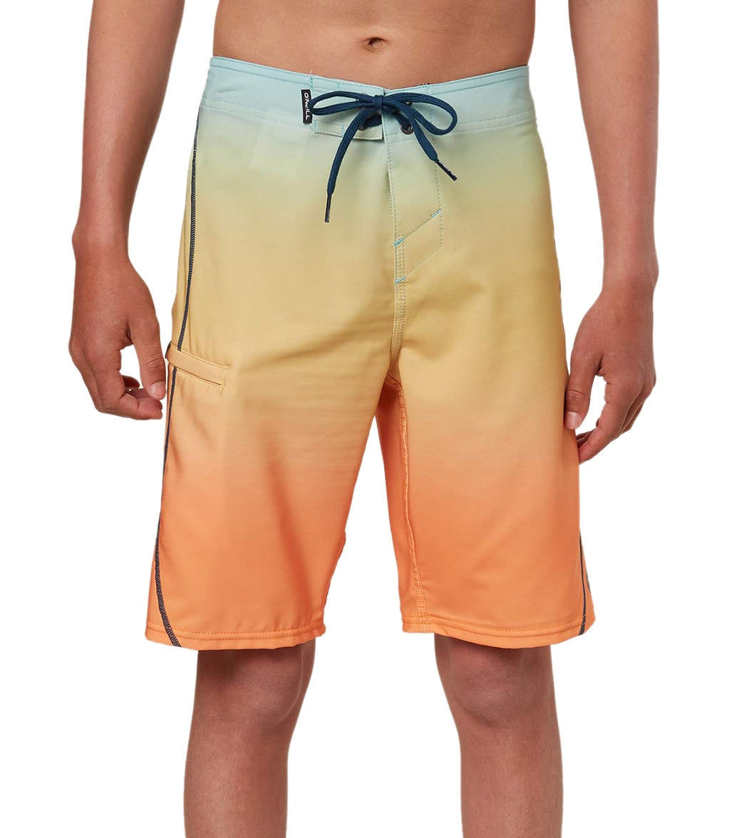 O'neill Boy's 18 Hyperfreak S-Seam Fade Board Short Big Kid - Orange/Multi 24 - Swimoutlet.com