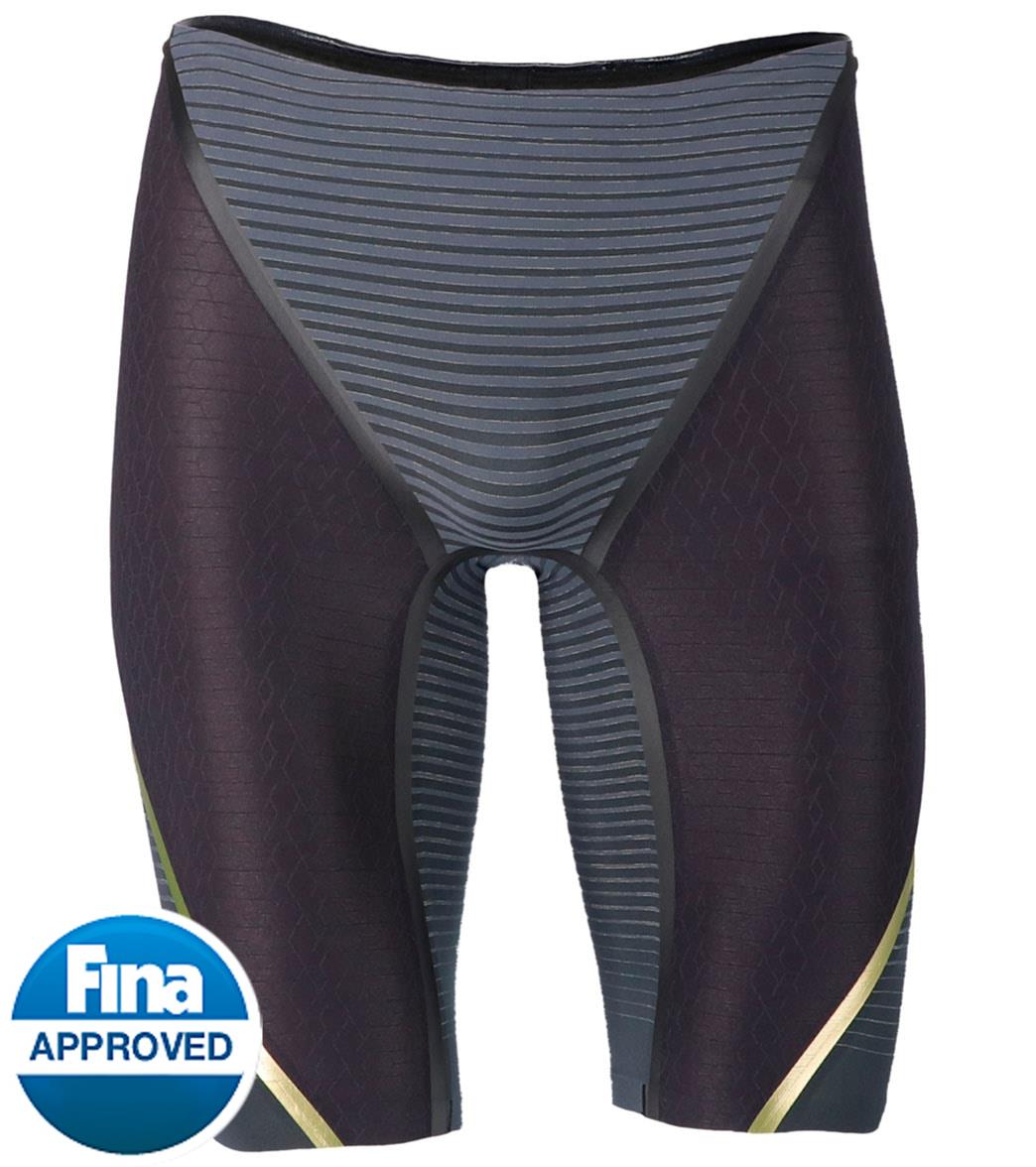 Phelps Men's Matrix Low Waist Jammer Tech Suit Swimsuit - Black/Gray 20 Elastane/Polyamide - Swimoutlet.com