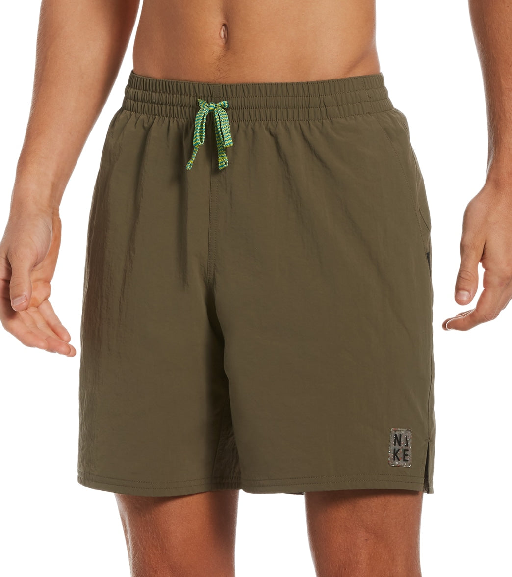 Nike Men's 18 Essential Volley Short - Medium Olive Small - Swimoutlet.com