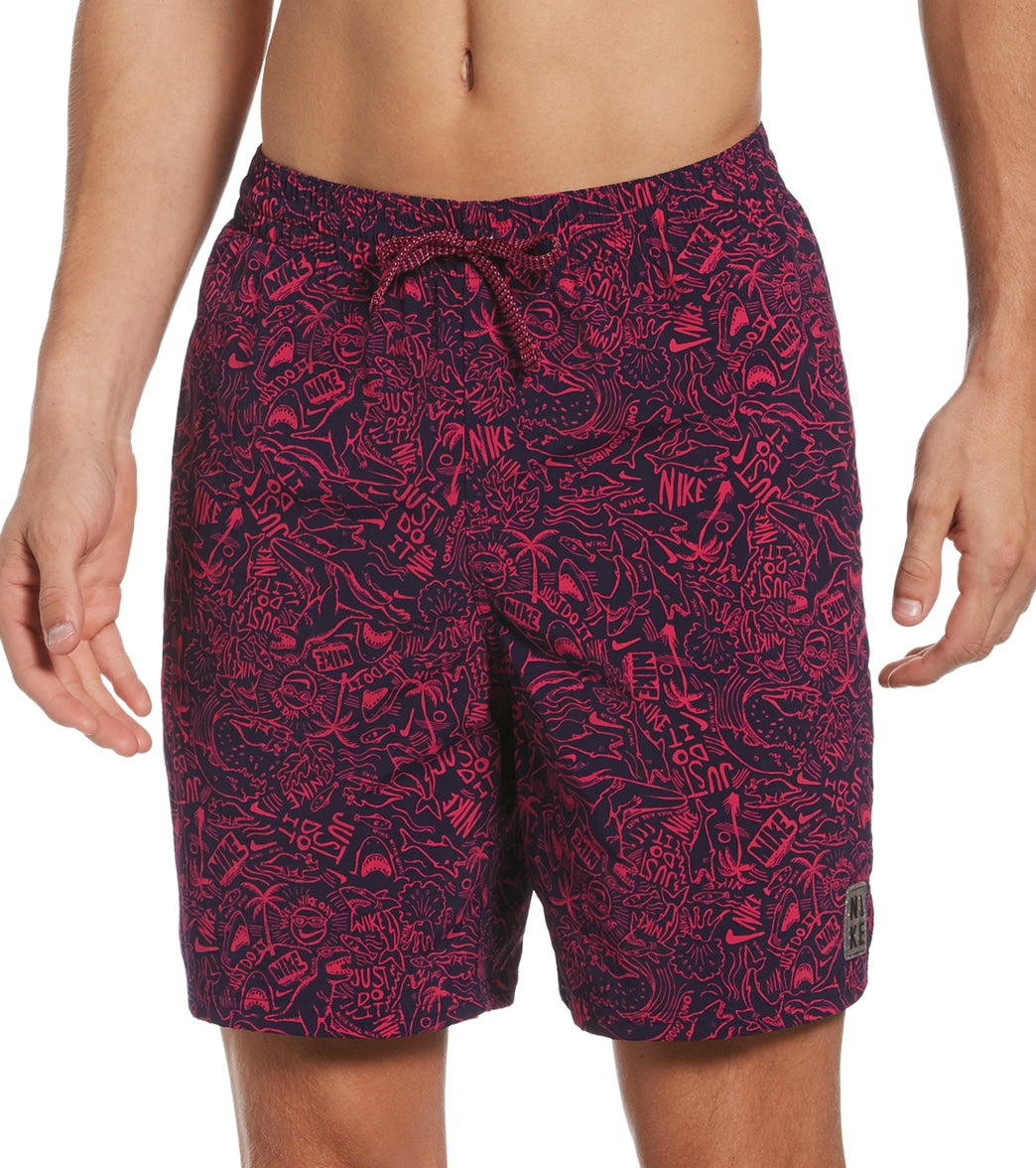 Nike Men's 18 Shark Volley Short - Midnight Navy Large - Swimoutlet.com