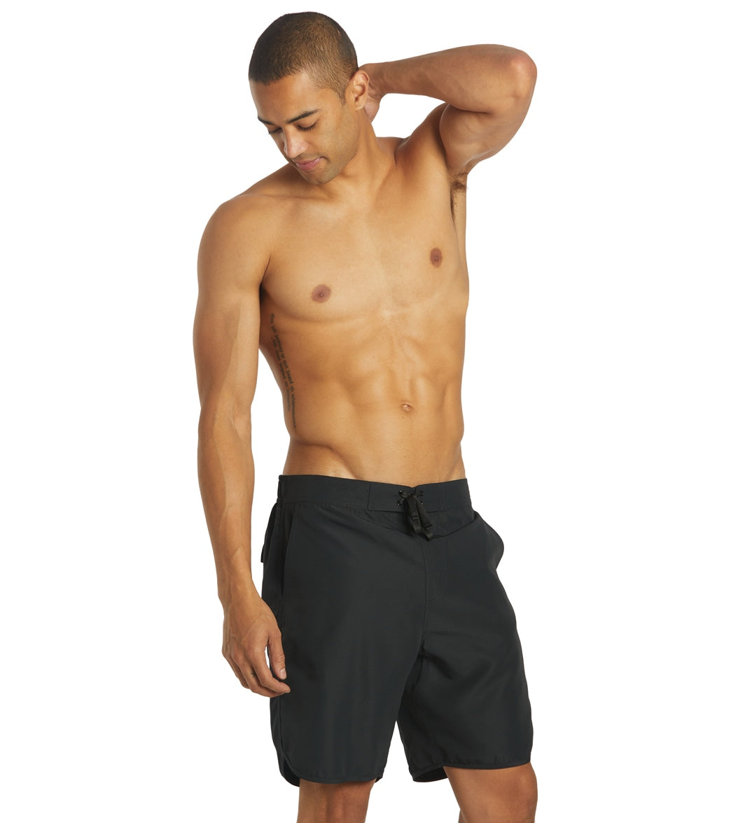 Sporti Men's Hybrid Board Short - Black Large Polyester - Swimoutlet.com