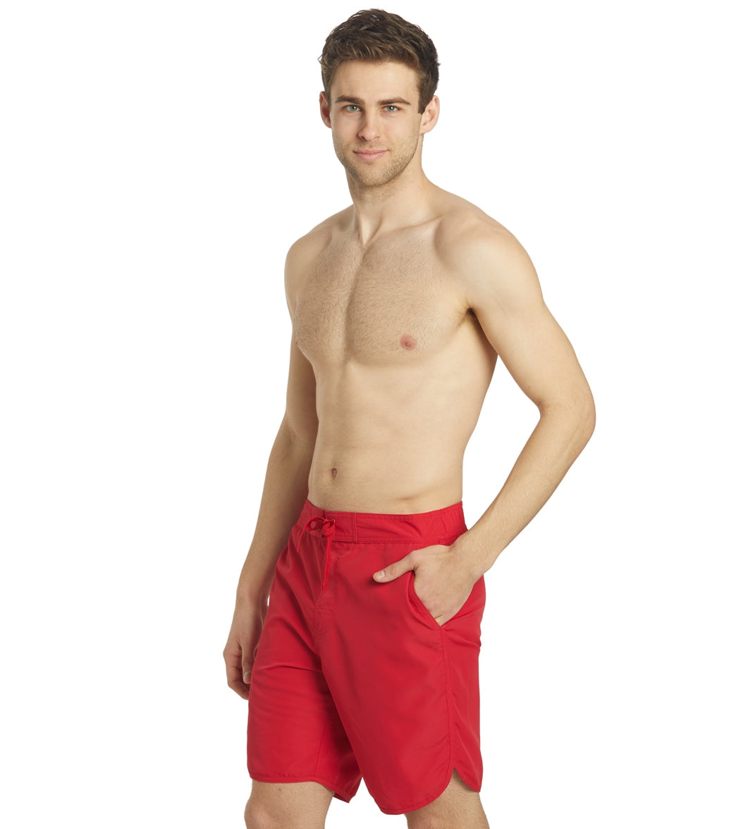 Sporti Men's Hybrid Board Short - Red Large Polyester - Swimoutlet.com