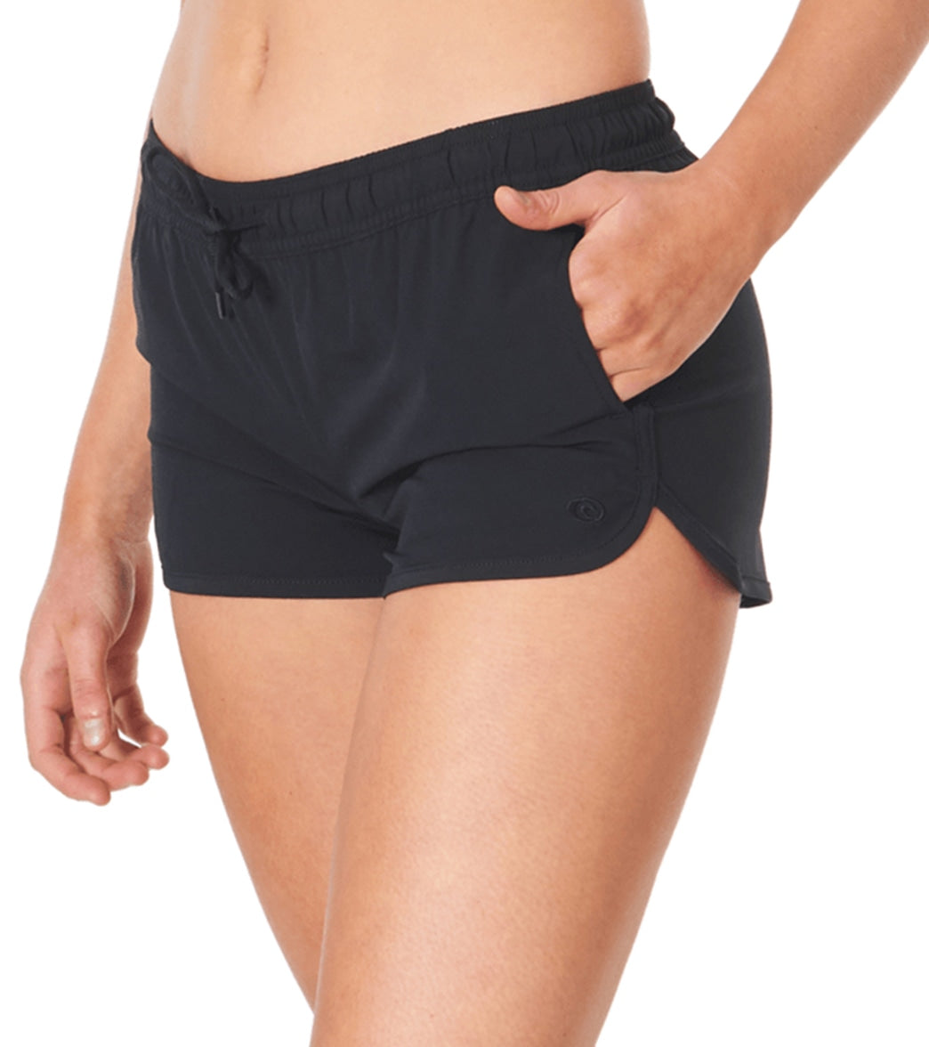 Rip Curl Women's 3 Classic Surf Boardshorts - Black Medium - Swimoutlet.com