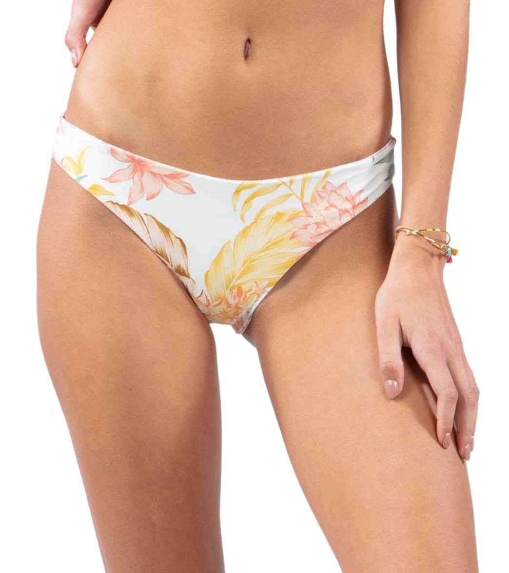 Rip Curl Women's La Bonita Revo Good Bikini Bottom - Bone Large - Swimoutlet.com