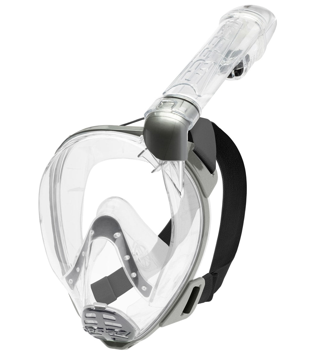 Cressi Baron Full Face Snorkeling Mask - Clear/Clear M/L Size Medium/Large - Swimoutlet.com