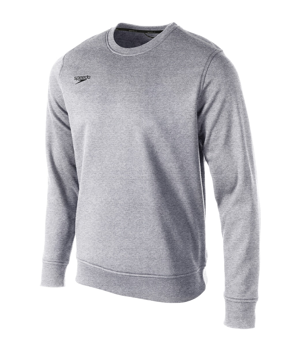 Speedo Women's Fleece Crewneck Sweatshirt - Medium Heather Grey 2Xl - Swimoutlet.com