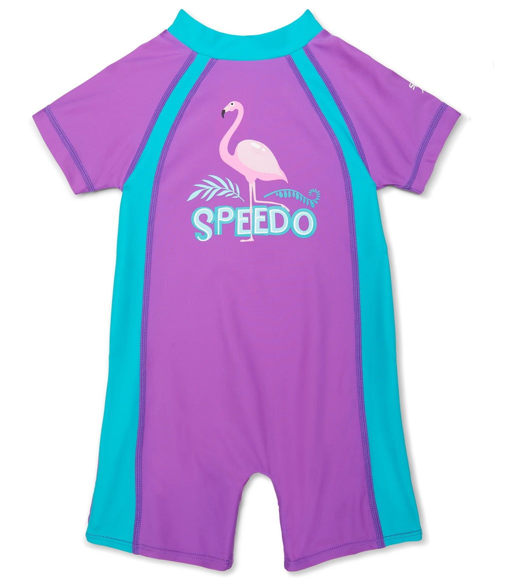 Speedo Begin To Swim Toddler Women's Sun Suit - Amethyst 2T - Swimoutlet.com