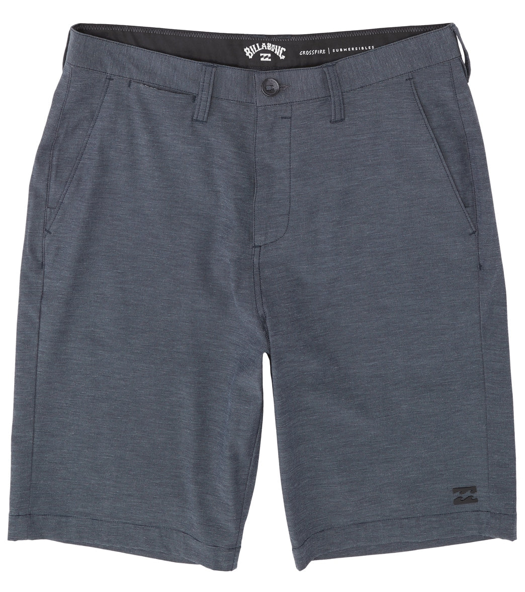 Billabong Men's Crossfire Hybrid Walkshorts - Navy 33 Cotton/Polyester - Swimoutlet.com