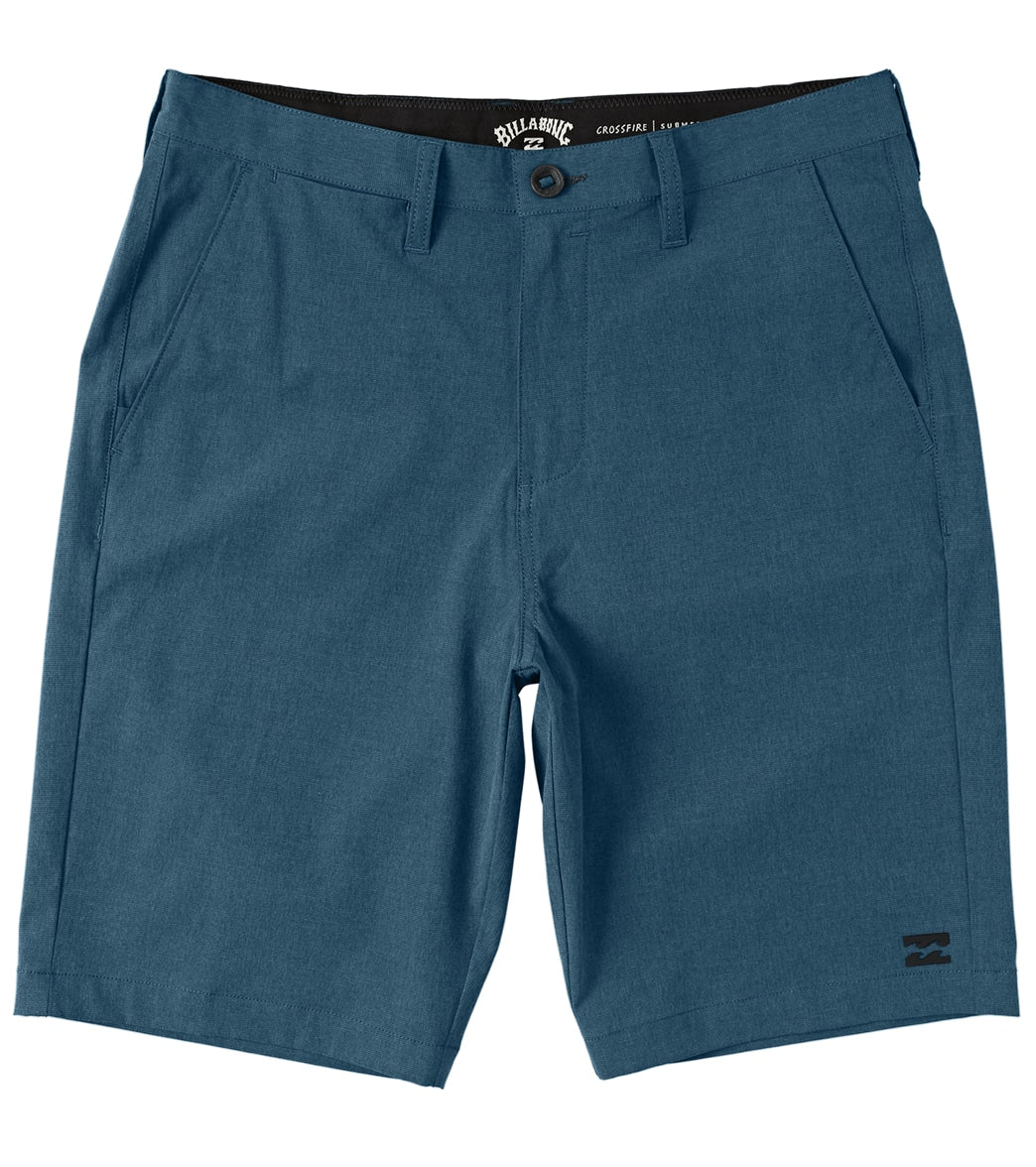 Billabong Men's Crossfire Hybrid Walkshorts - Midnight 40 Cotton/Polyester - Swimoutlet.com