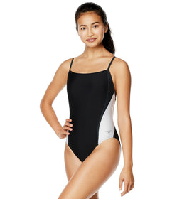 Speedo Girl's Ruffled Detailed Racer Back One Piece Swimsuit - Ly