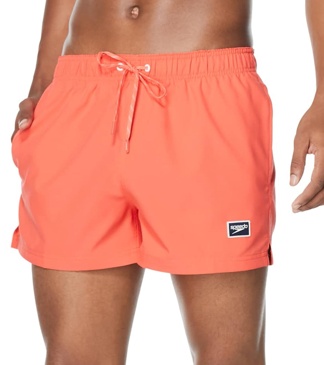 Speedo Men's 14 Active Vibe Volley Short - Hot Coral 2Xl Polyester - Swimoutlet.com