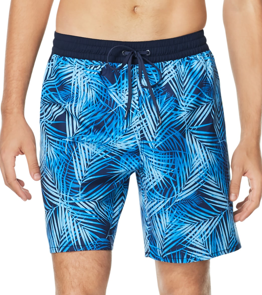 Speedo Active Men's 18 Printed Seaside Volley Short - Blue 2Xl Polyester - Swimoutlet.com