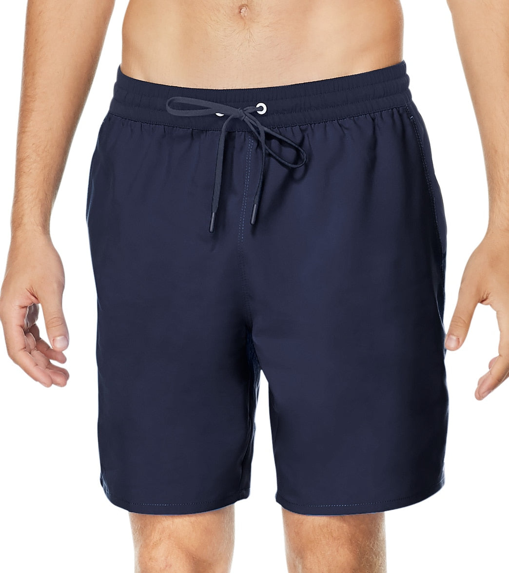 Speedo Active Men's 18 Solid Seaside Volley Short - Peacoat 2Xl Polyester - Swimoutlet.com