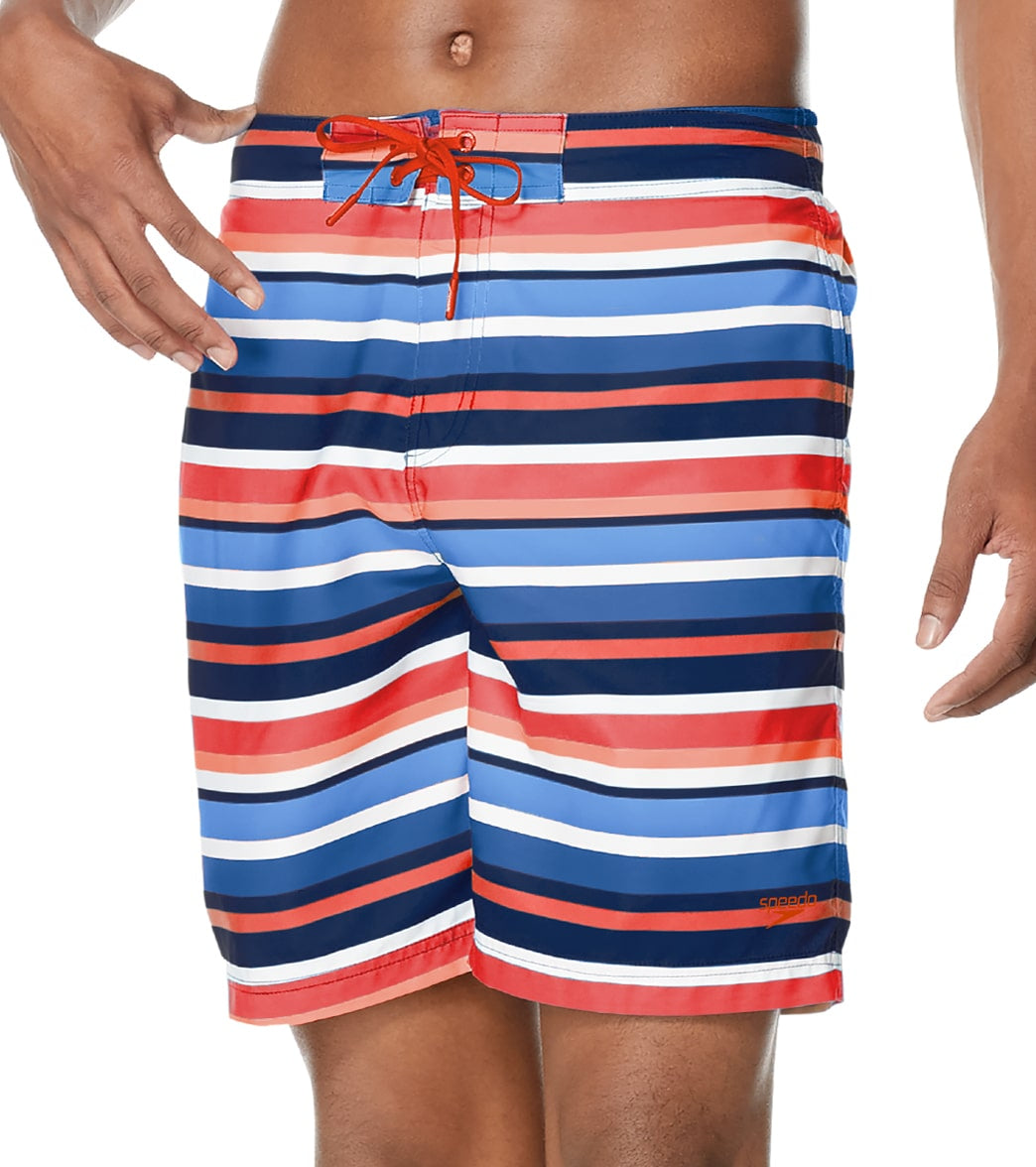 Speedo Active Men's 20 Printed Bondi Board Short - Turkish Sea Medium Size Medium Polyester - Swimoutlet.com