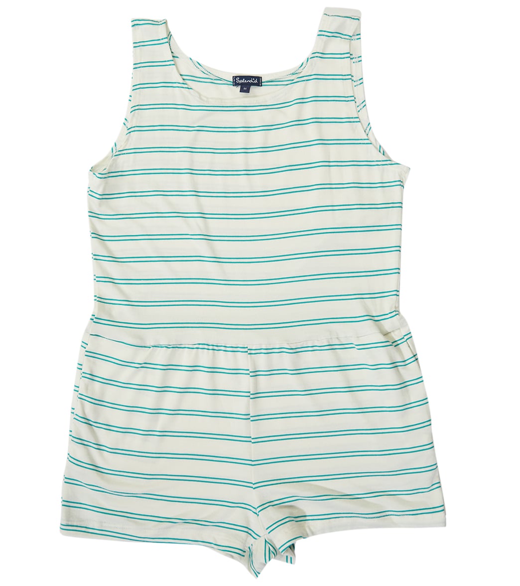 Splendid Girls' Aquatic Romper Cover Up Big Kid - Aqua Large Size Large - Swimoutlet.com