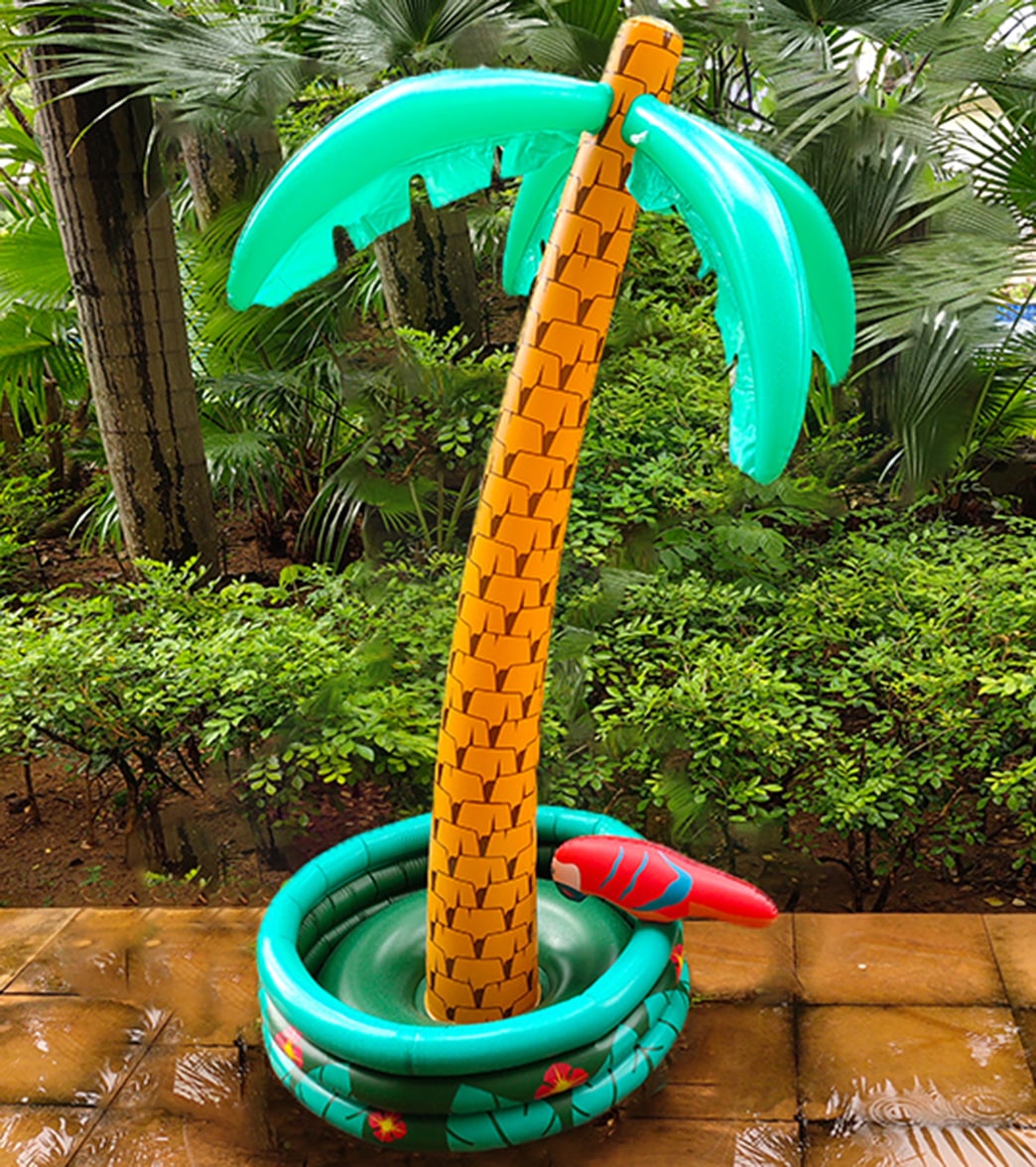 Clubswim Palm Tree Inflatable Cooler Multi Color - Swimoutlet.com