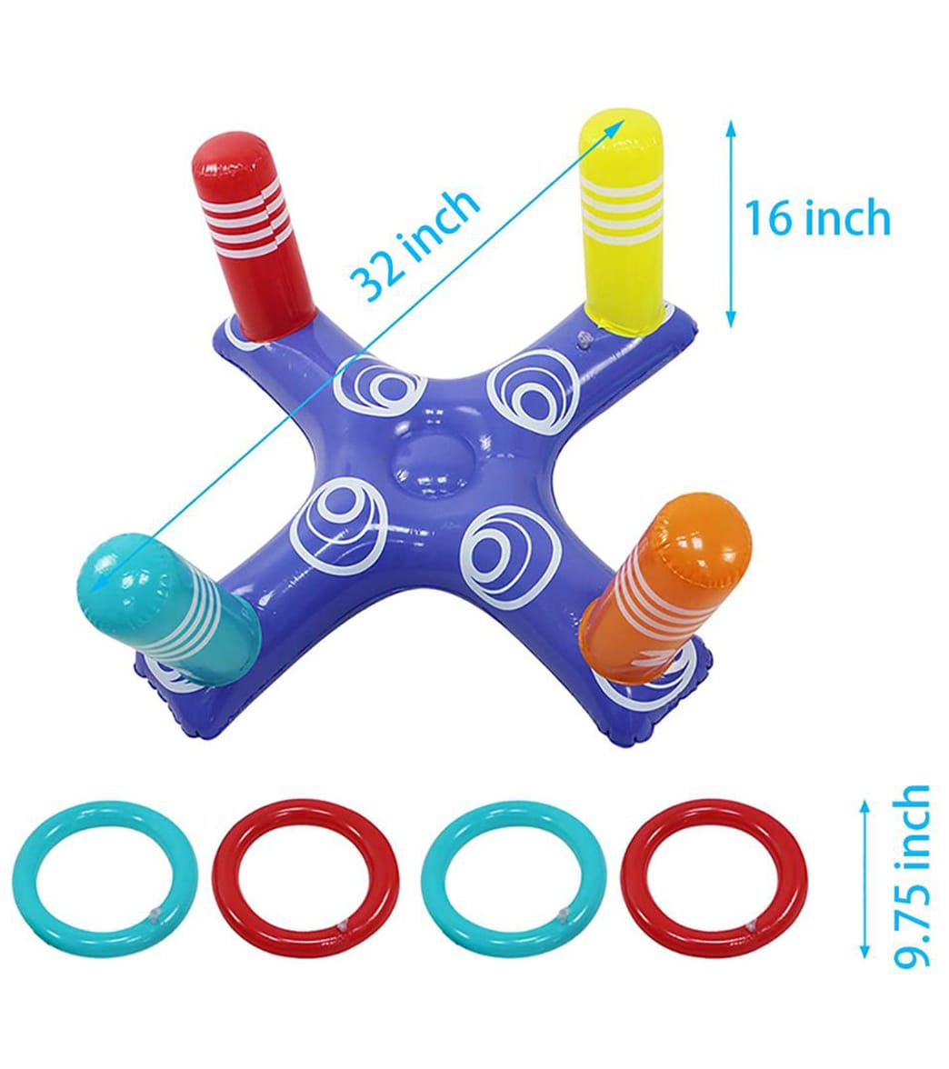 Clubswim Inflatable Ring Toss Game Multi Color - Swimoutlet.com