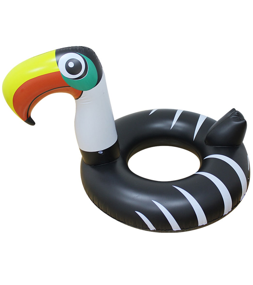 Clubswim Toucan Inflatable Pool Swim Float Tube 54 Multi Color - Swimoutlet.com
