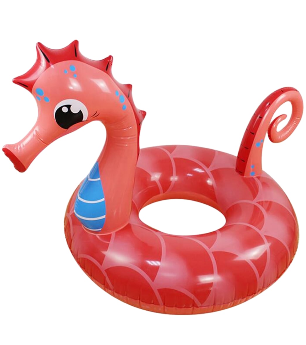 Clubswim Sea Horse Inflatable Pool Swim Float Tube 54 Multi Color - Swimoutlet.com