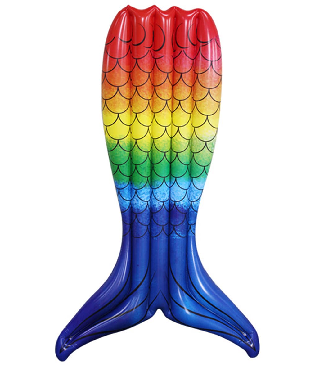 Clubswim Rainbow Mermaid Inflatable Pool Float Lounger 72 Multi Color - Swimoutlet.com