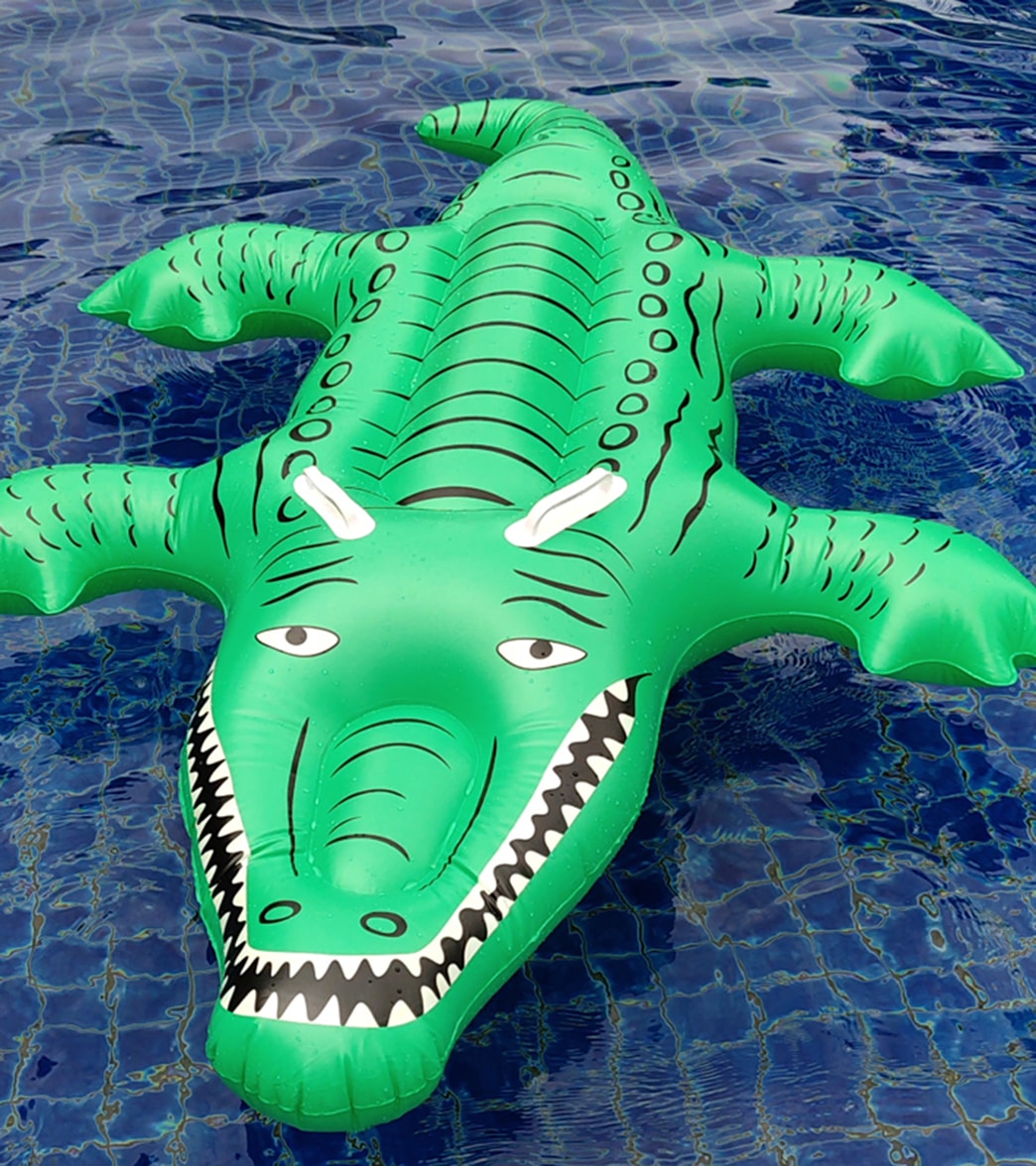 Clubswim Alligator Inflatable Pool Float 62 Multi Color - Swimoutlet.com