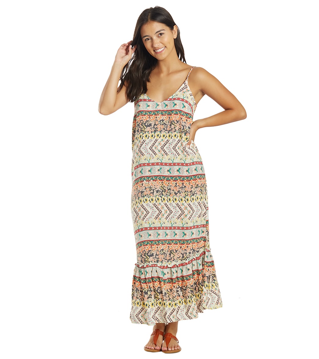 O'neill Women's Byron Ditsy Midi Dress - Multi Colored Large - Swimoutlet.com