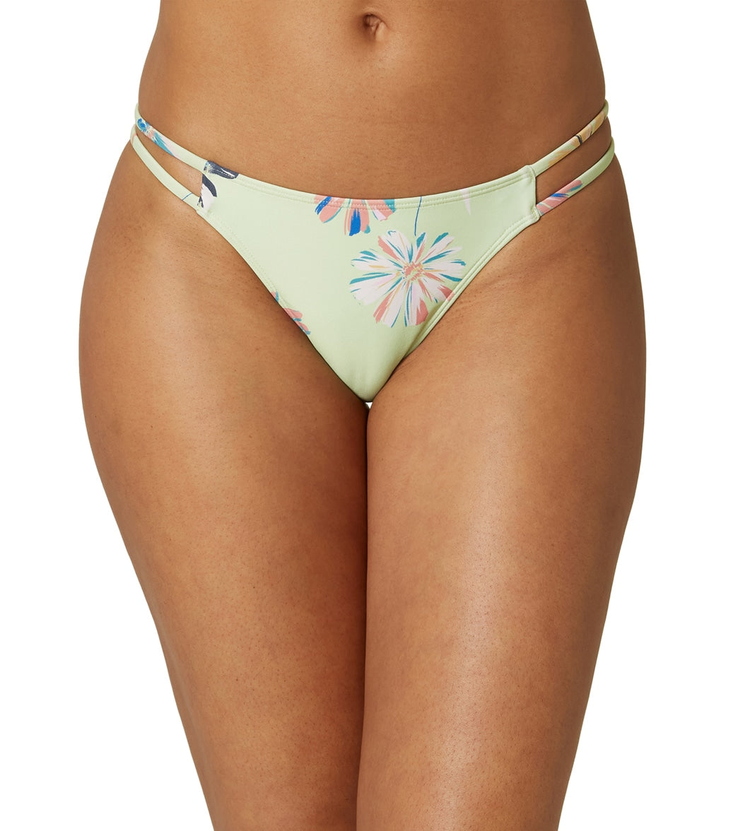 O'neill Women's Cardiff Brook Floral Bikini Bottom - Mint Brook Floral Large Elastane/Polyamide - Swimoutlet.com