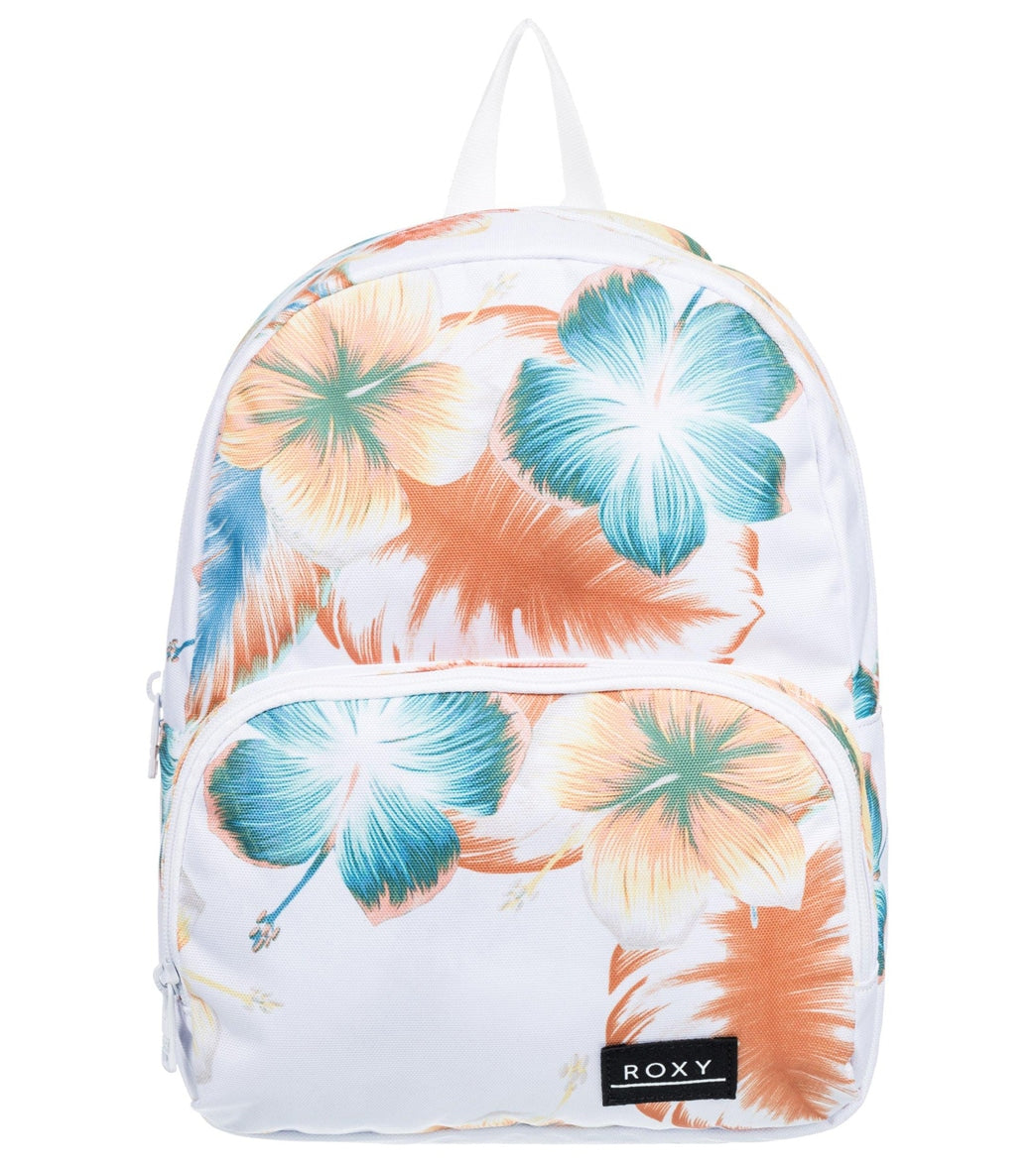 Roxy Women's Always Core Printed Mini Backpack - Bright White Reef Flower Small One Size - Swimoutlet.com