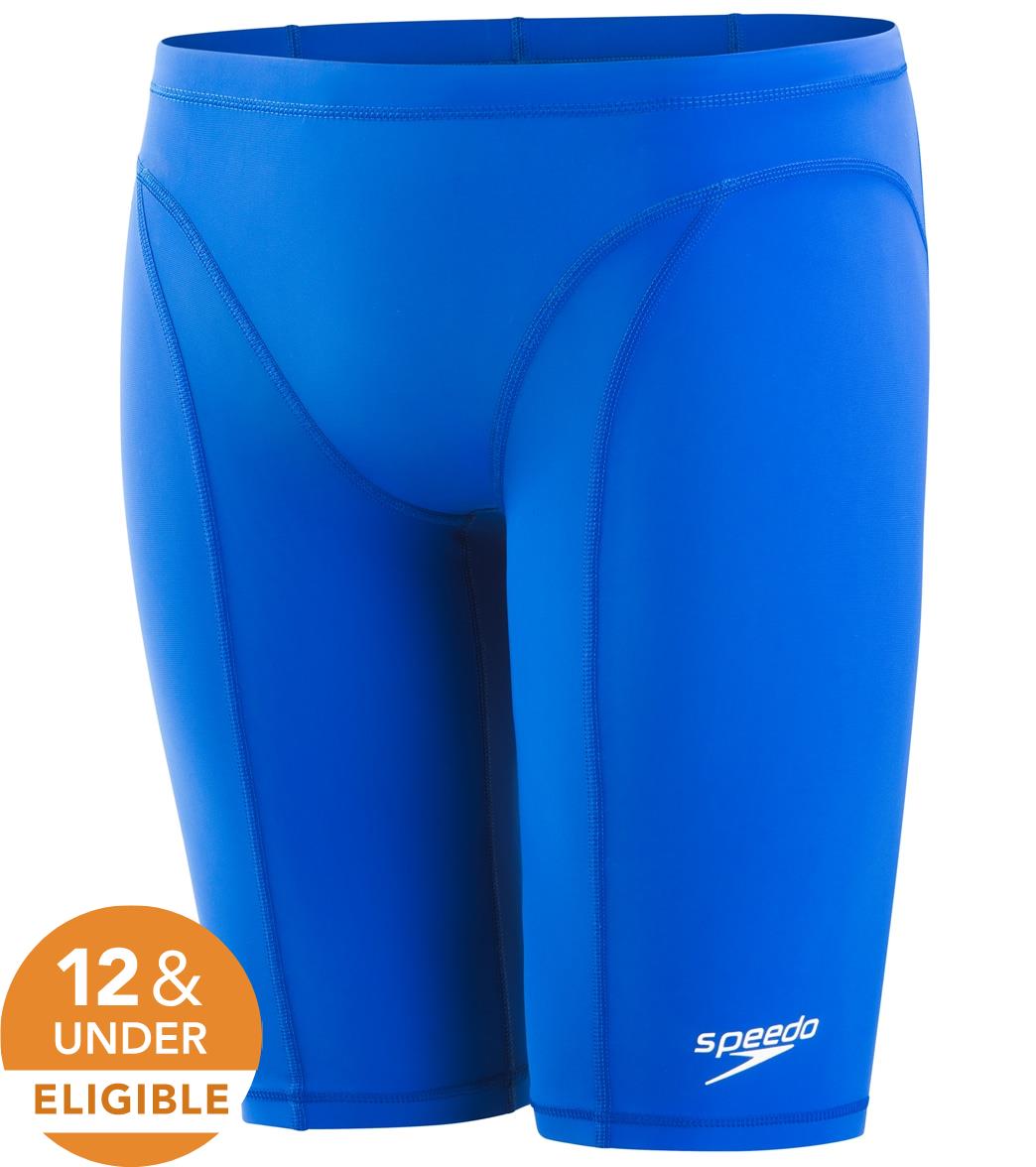 Speedo Men's Vanquisher Jammer Tech Suit Swimsuit - Beautiful Blue 16 - Swimoutlet.com